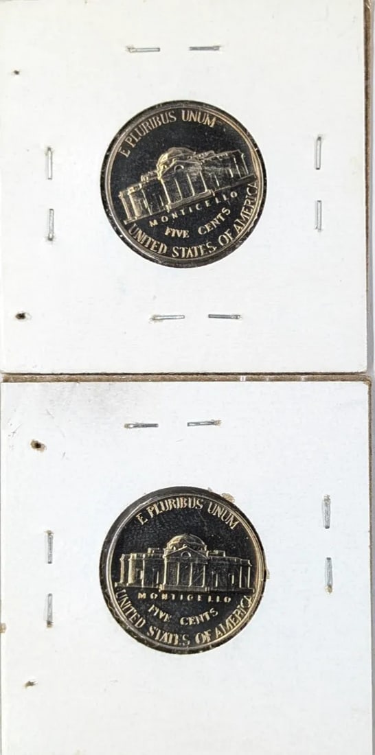 Lot of 2 Proof Jefferson Nickels- 1961, 1963 - 2