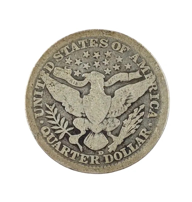 1908-D Silver Barber Quarter - 2