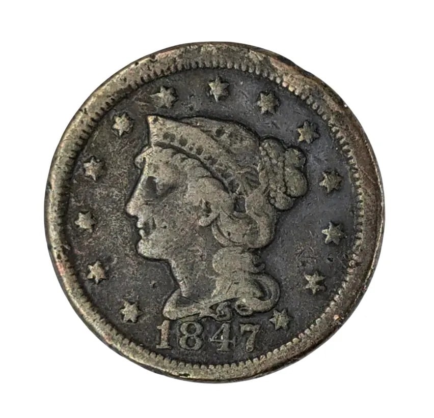 1847 Large Cent (1 of 2)