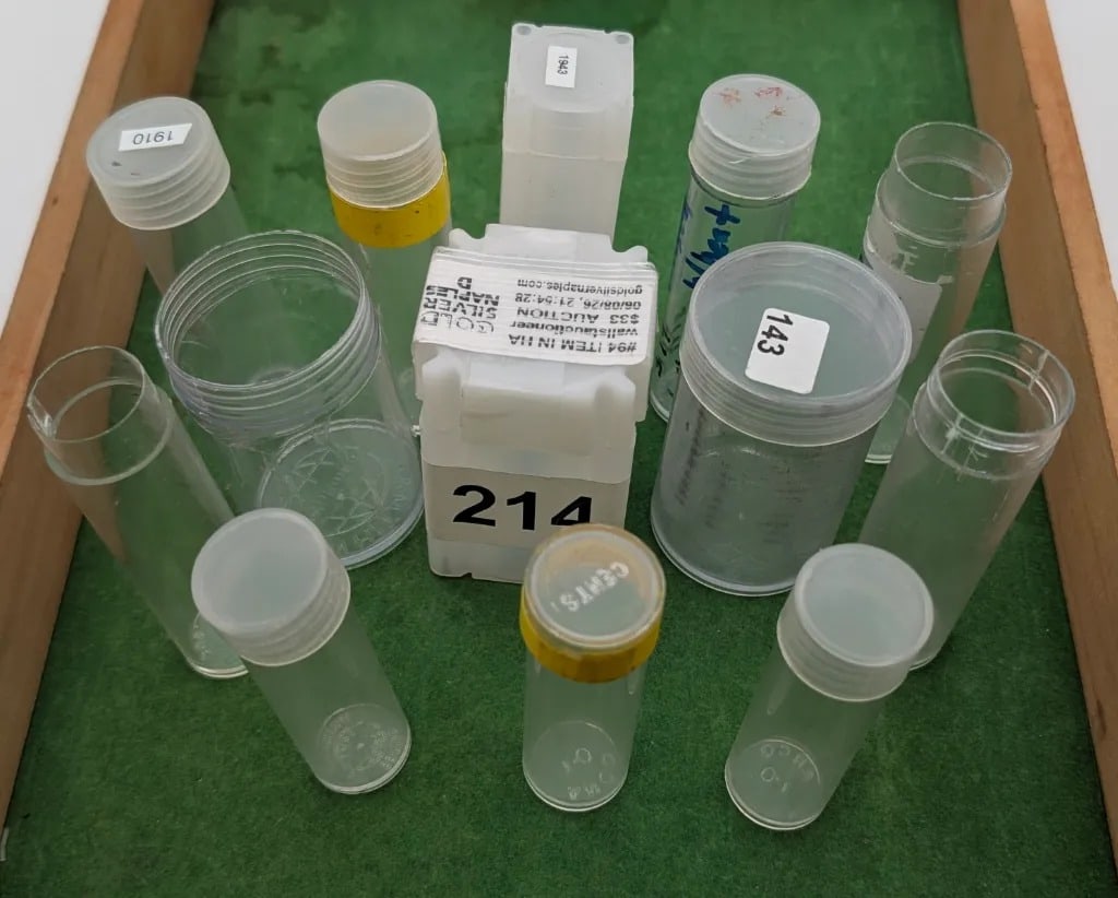 Lot of Empty Coin Tubes: _