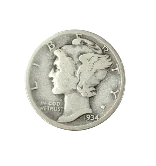 1934-D Silver Mercury Dime: _