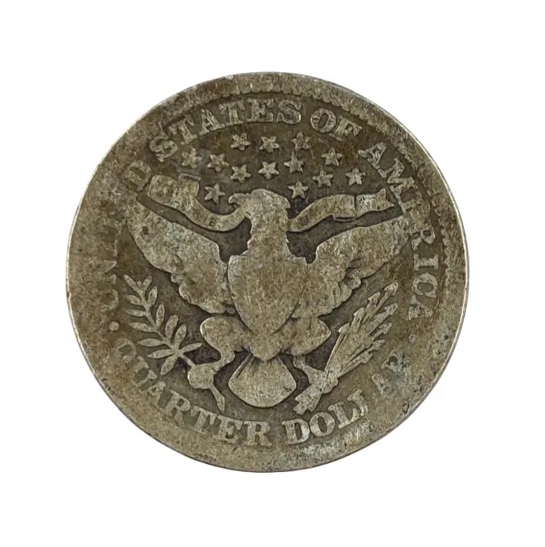 1913 Silver Barber Quarter - 2