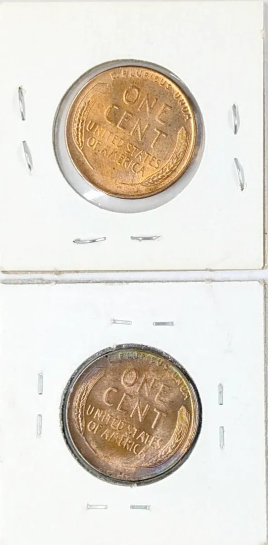 Lot of 2 Uncirculated Wheat Cents- 1953-S, 1954-D - 2