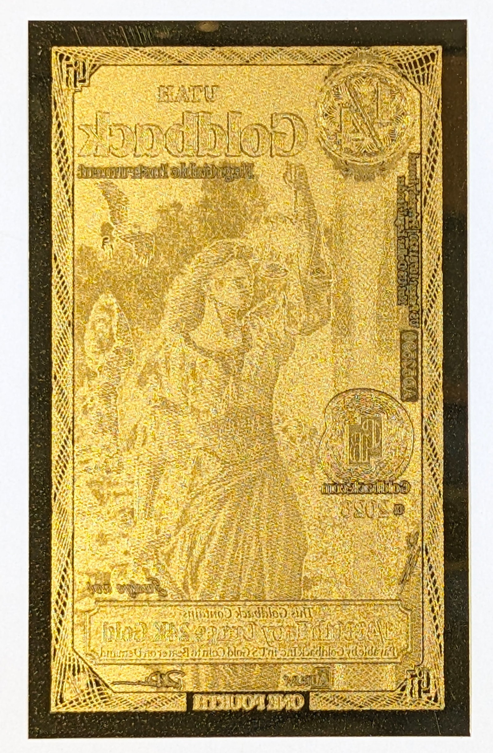 2026 1/4 Utah Goldback 1/4000th Troy Ounce 24K Gold - 2