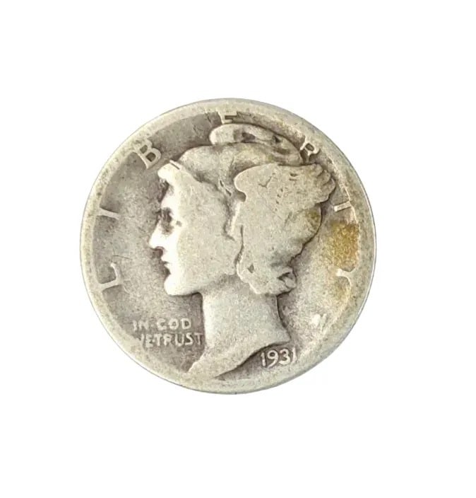 1931 Silver Mercury Dime: _