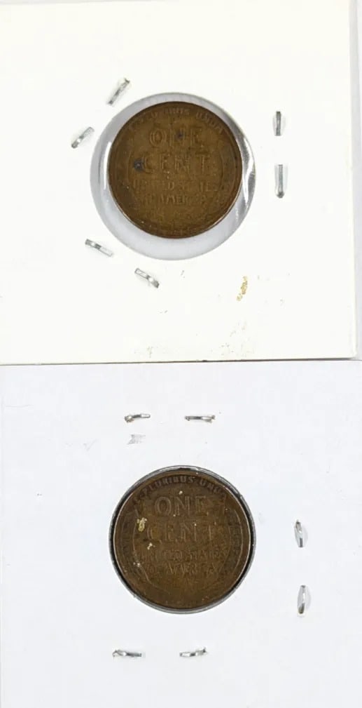 Lot of 2 Wheat Cents- 1928-S, 1929-S - 2