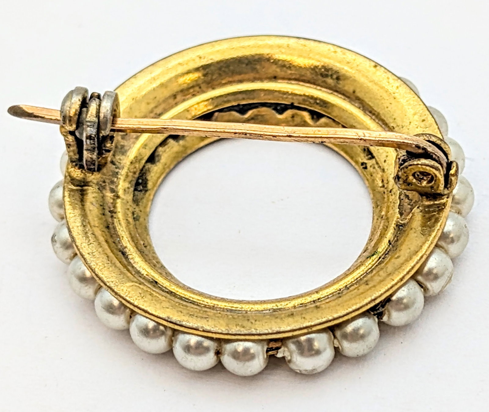 Lot of 2 Vintage Jewelry Pieces- Sterling Silver Gold Filled Ring, Gold Toned Brooch - 6