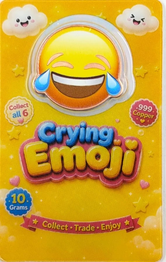 10 Grams .999 Copper- Crying Emoji: _