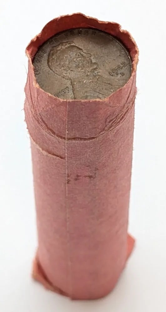 Mixed Wheat Cent Roll - Old Roll: _