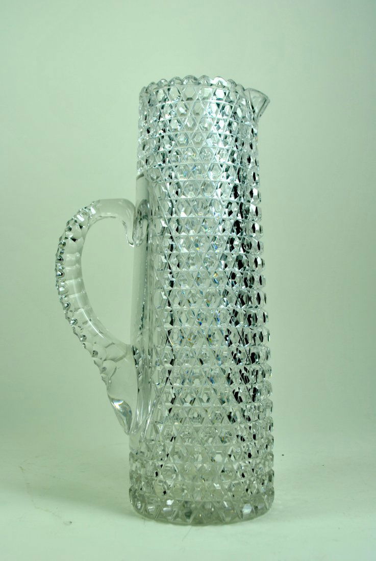 Allover Hobnail Pattern Cut Glass Champagne Pitcher (1 of 8)