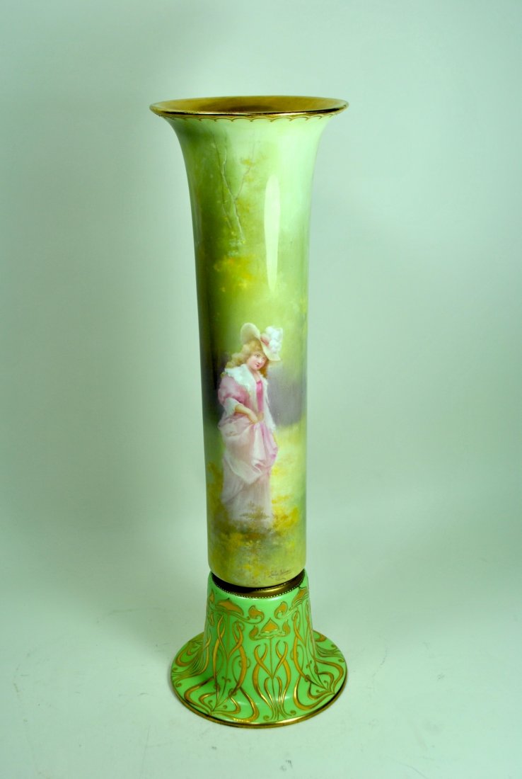 Signed Doulton Burslem Portrait Vase, Artist Signed (1 of 8)