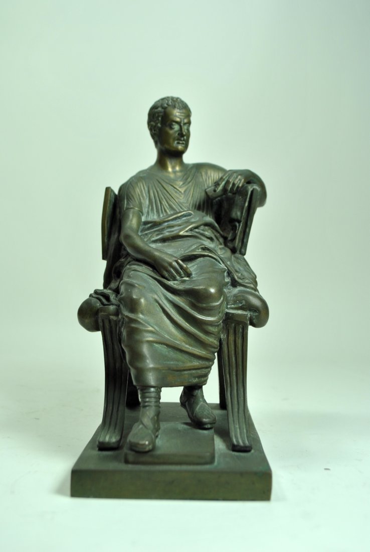 Bronze 'Classical Seated Roman' (1 of 8)