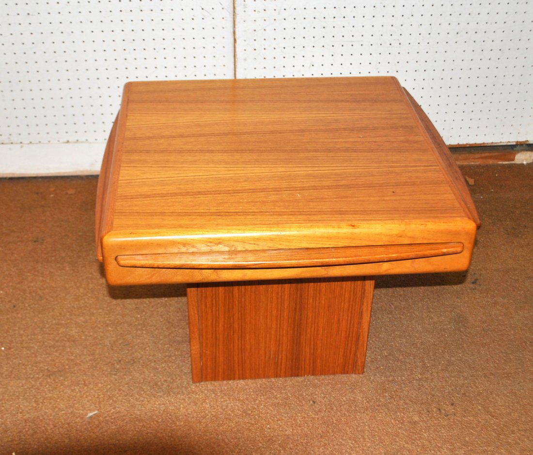 Signed Beni Mobler Danish Teak End Table (1 of 4)