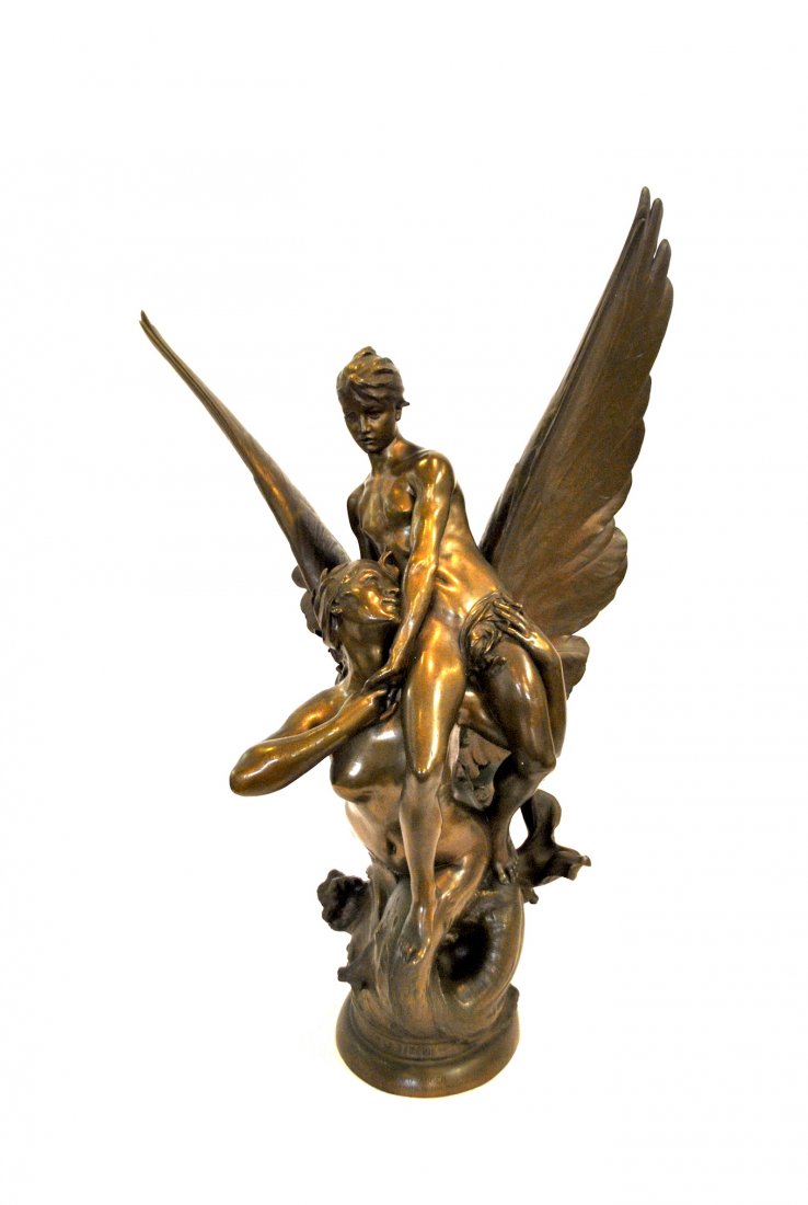 Signed Puech Bronze 'La Sirene' (1 of 8)