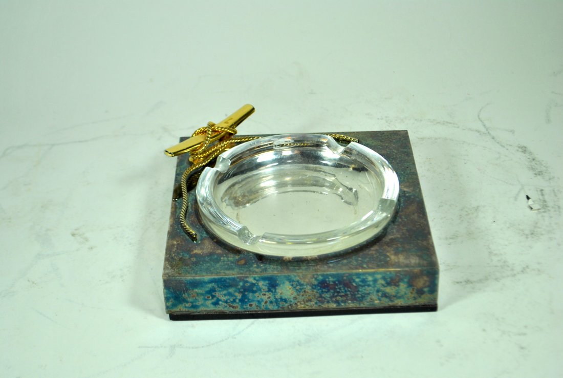 Signed Gucci Italy Nautical Motif Ashtray (1 of 6)