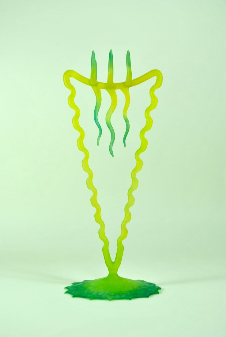 Signed R Mickelsen Art Glass Sculpture Base (1 of 8)