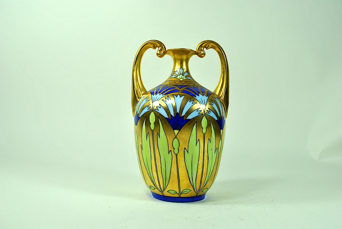 Signed Pickard Hand Painted 2 Handled Vase (1 of 6)