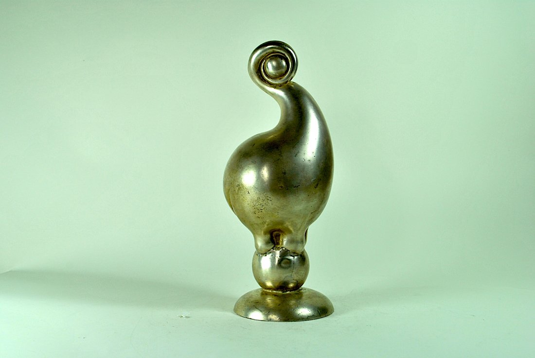 Russel Wright 'Hokus' Elephant Nickel Plated Doorstop (1 of 7)