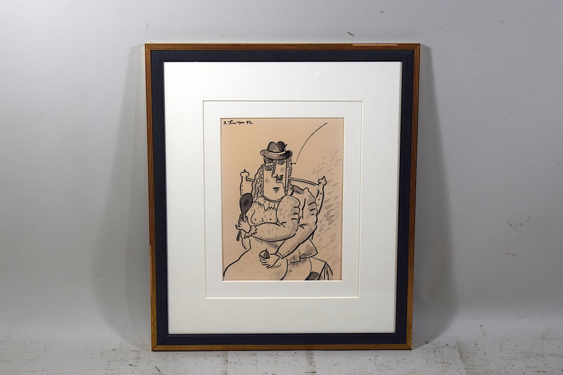 Signed Benjamin Levy Watercolor (1 of 4)