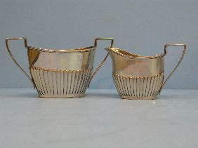 5 PC GORHAM STERLING TEASET INCLUDING TRAY - 4