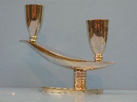 PR OF MEXICAN STERLING CANDELABRA - 3