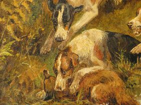 OIL 'THE KILL' SIGNED ARTHUR A DAVIS '98 - 3