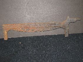 PR DONALD DESKEY IRON & BRASS ANDIRONS FOR BENNETT - 6