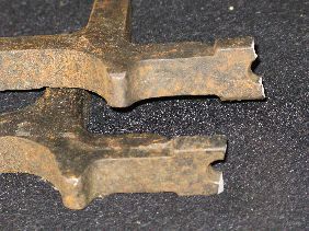 PR DONALD DESKEY IRON & BRASS ANDIRONS FOR BENNETT - 7
