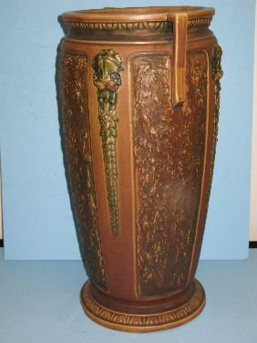 ROSEVILLE 'FLORENTINE' 2 HANDLED UMBRELLA STAND - 2