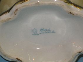 NIPPON JEWELED 2 HANDLE FLORAL VASE - 6
