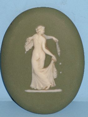 2 WEDGWOOD ONLY JASPERWARE PLAQUES - 2