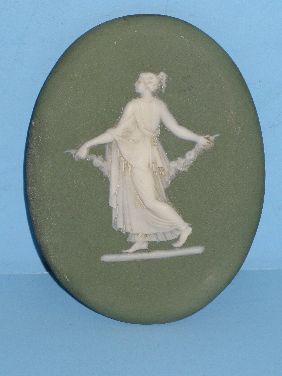 2 WEDGWOOD ONLY JASPERWARE PLAQUES - 4