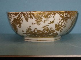 ROYAL CROWN DERBY 'GOLD AVES' 11" BOWL - 3