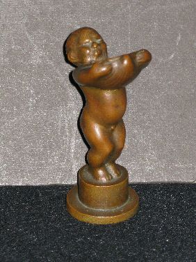 4.25" BRONZE 'INFANT FAUN WITH SHELL'