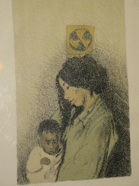 RAPHAEL SOYER PENCIL SGD LITHO 'MOTHER & CHILD' - 2