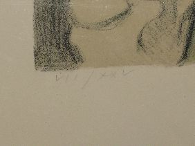 RAPHAEL SOYER PENCIL SGD LITHO 'MOTHER & CHILD' - 5