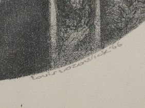 LOUIS LOZOWICK LITHOGRAPH 'AT THE ARK' - 3