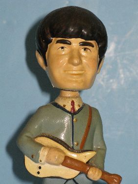 SET OF CAR MASCOT, INC BEATLE BOBBLE HEAD DOLLS - 6