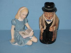 ROYAL DOULTON 'ALICE' & 'WINSTON CHURCHILL'