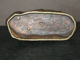 BRONZE RECLINING LIONELL SIGNED L CARVIN - 3