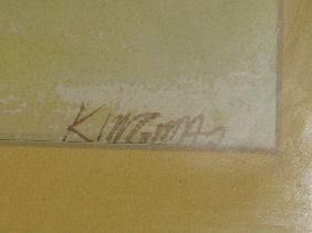 DONG KINGMAN WATERCOLOR 'HOUSES IN LANDSCAPE' - 3