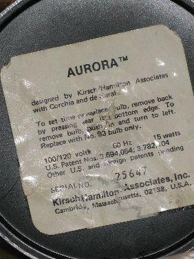 KIRSCH/HAMILTON 'AURORA' CLOCK - 4