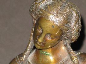 MOREAU BRONZE 'SEATED WOMAN READING' - 2