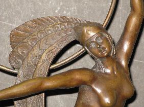 ART DECO STYLE BRONZE DANCER AFTER MORANTE - 2