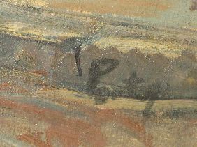 OIL 'RUE PIERRE SANTOS' SIGNED PONTOY - 4