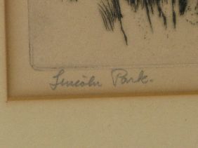 JAMES SWANN ETCHING 'LINCOLN PARK' - 4