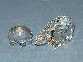 SWAROVSKI CRYSTAL TURTLE & BEAR