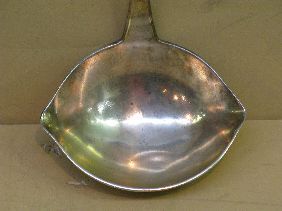 NEWELL HARDING COIN SILVER LADLE W/G WASHINGTON - 4