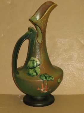 ROSEVILLE 'FUSCHIA' ART POTTERY EWER - 2