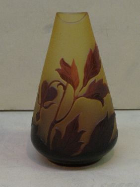 D'ARGENTAL CAMEO GLASS CABINET VASE